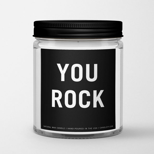 Inspirational Quote Candle "You Rock" - Candlefy