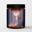 Janky Dood Scented Candle in Amber Glass Jar: Standing Dramatically in the Dark - Candlefy