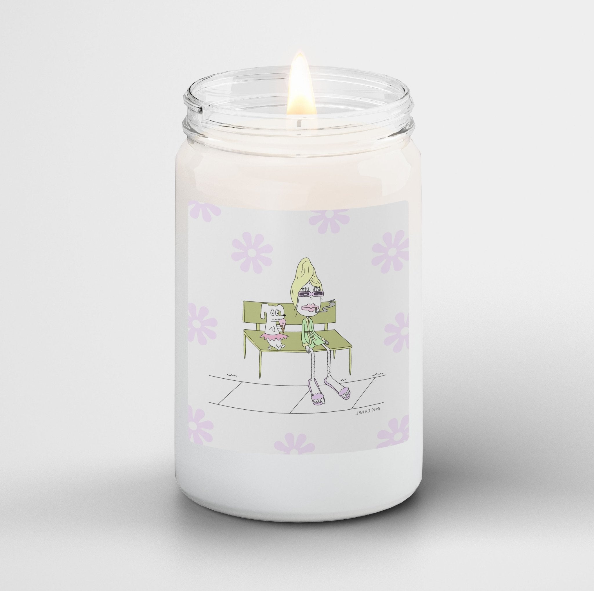 Janky Dood Scented Candle in Mason Jar: Bench Chillin - Candlefy