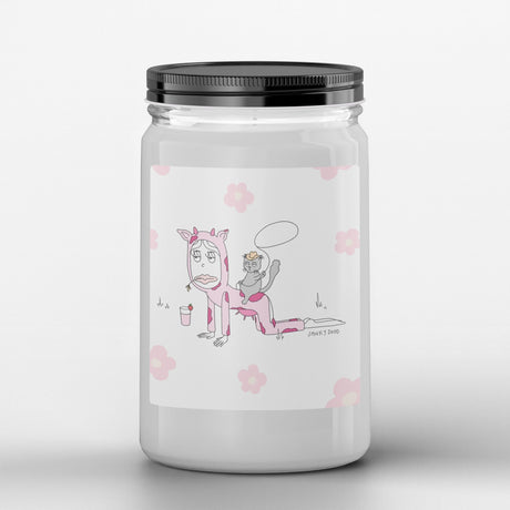 Janky Dood Scented Candle in Mason Jar: Strawberry Cowboy - Candlefy