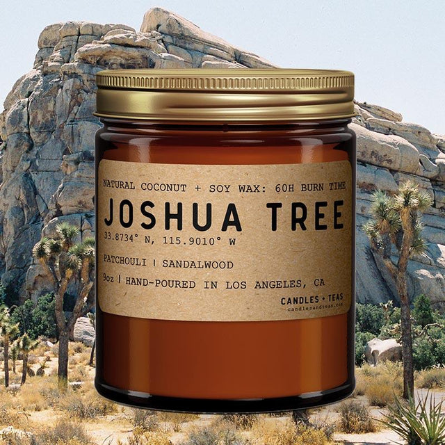 Joshua Tree: California Scented Candle (Sandalwood + Amber) - Candlefy