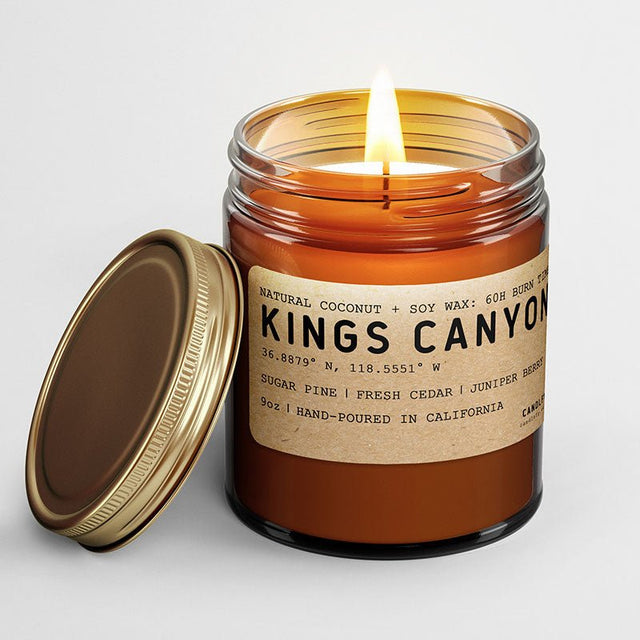 Kings Canyon California Scented Candle (Sugar Pine, Fresh Cedar, Juniper Berries) - Candlefy