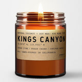 Kings Canyon California Scented Candle (Sugar Pine, Fresh Cedar, Juniper Berries) - Candlefy