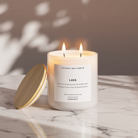 Lava Scented Candle, Made With Natural Coconut Wax - Candlefy
