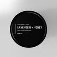 Lavender + Honey Natural Wax Scented Candle in Black Travel Tin - Candlefy