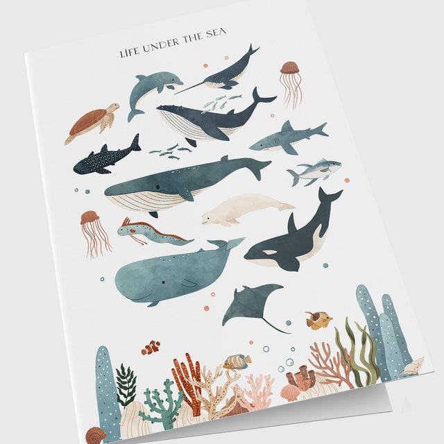 Life Under The Sea Personalized Greeting Card - Candlefy