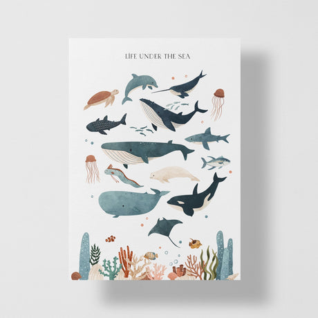 Life Under The Sea Personalized Greeting Card - Candlefy