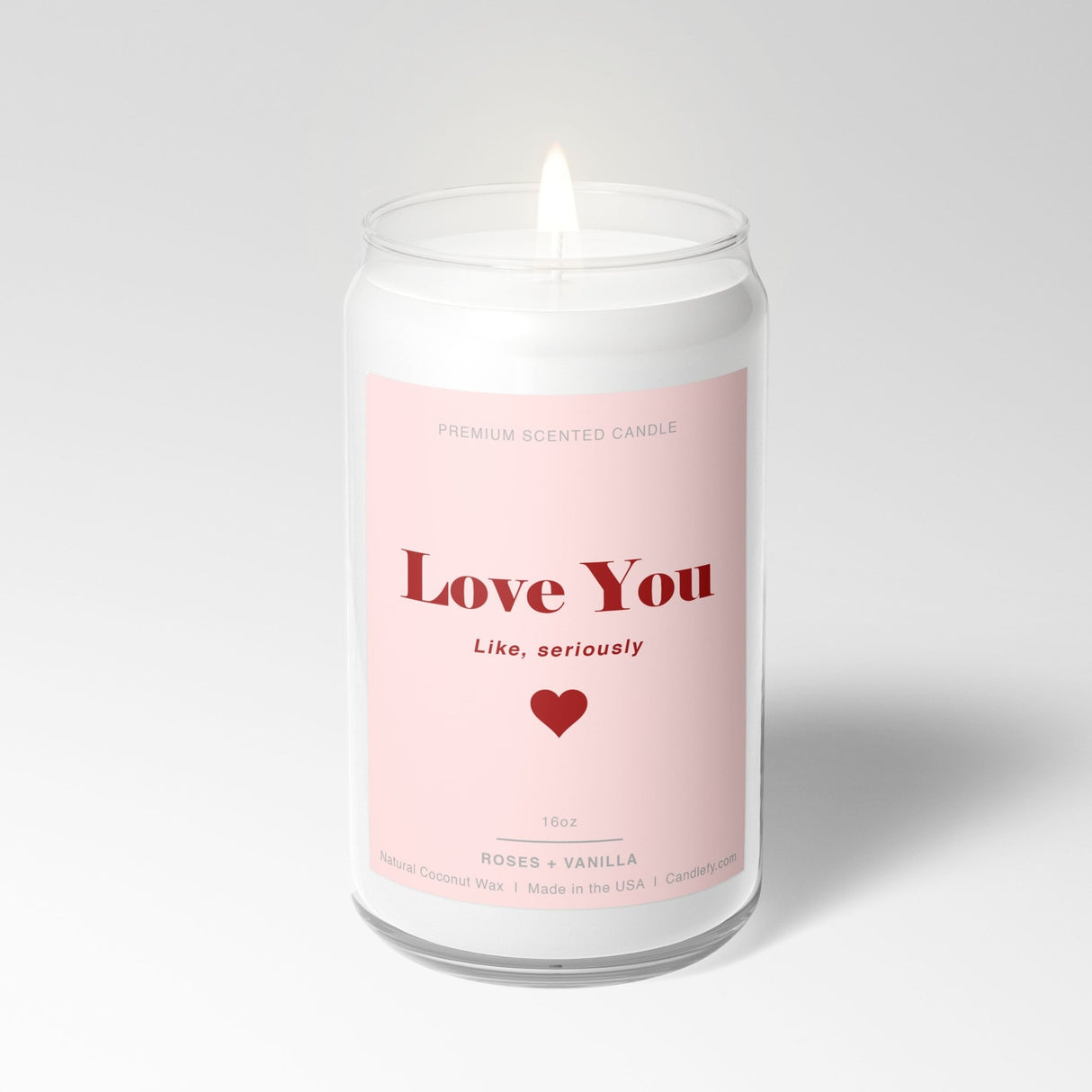 Love You, Like Seriously: Valentine's Day Candle with Gift Box - Candlefy