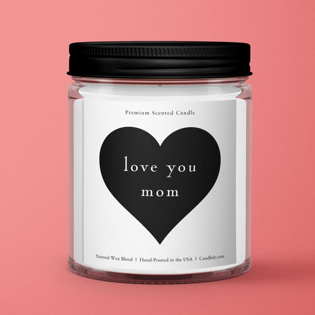 Love You Mom Candle for Mother's Day