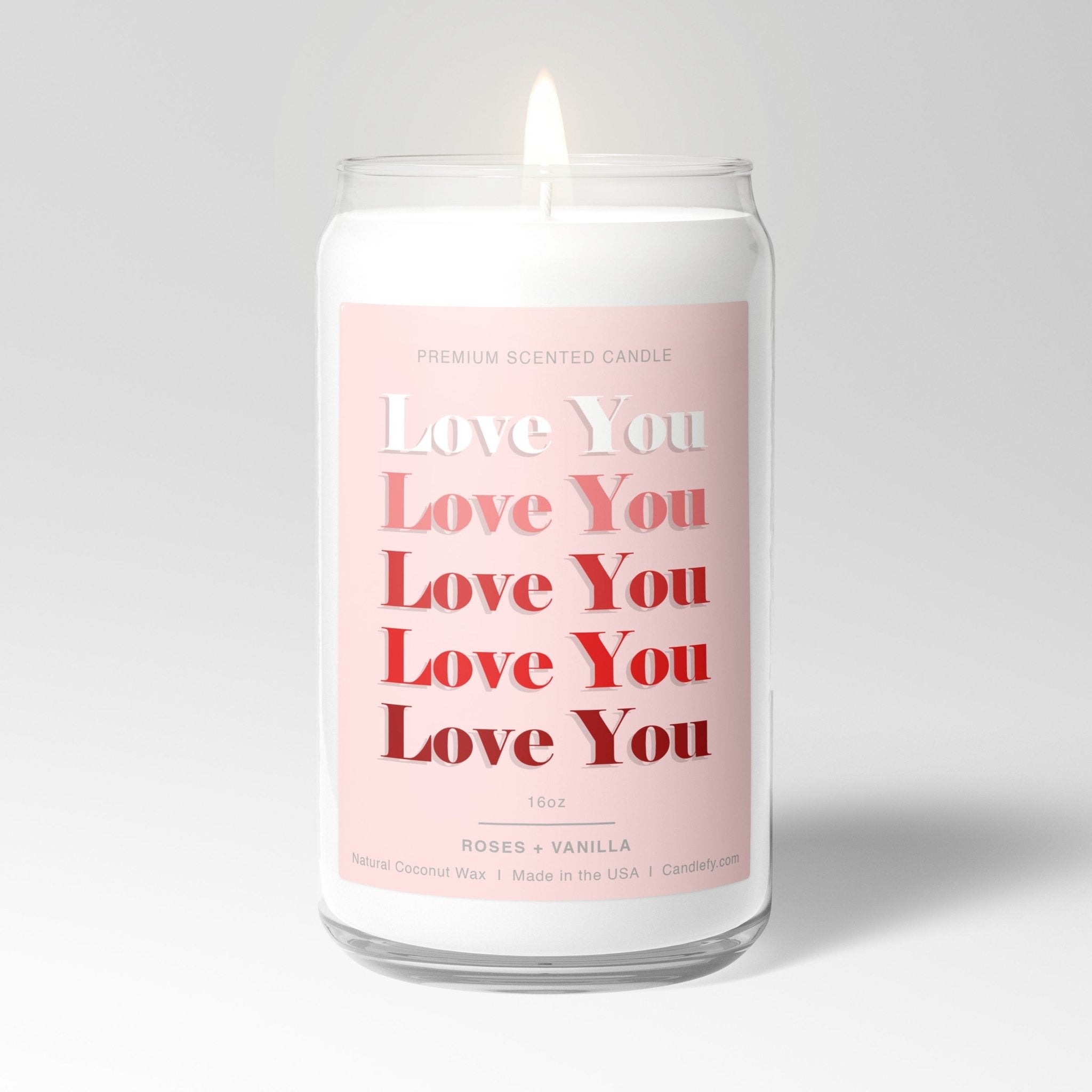 Love You Valentine's Day Candle with Gift Box – Candlefy