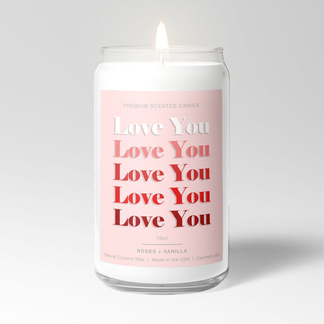 Love You Valentine's Day Candle with Gift Box - Candlefy