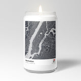 Manhattan, New York City Map Scented Candle - Candlefy
