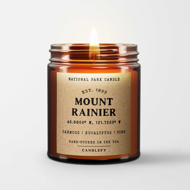 Mount Rainier National Park Candle - Candlefy