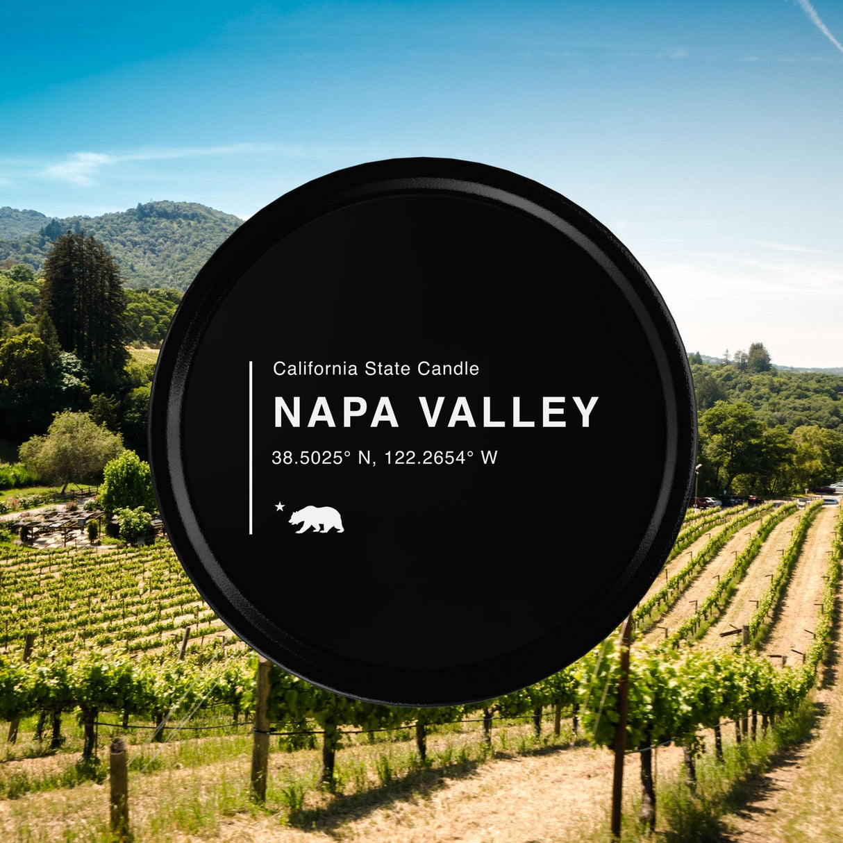 Napa Valley California Scented Travel Tin Candle - Candlefy