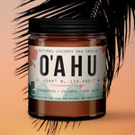 Oahu, Hawaii Scented Candle (Pineapple, Coconut, Sea Salt) - Candlefy