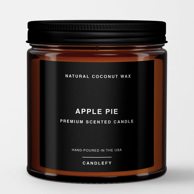 Premium Scented Candle: Apple Pie {Black Label Edition} - Candlefy