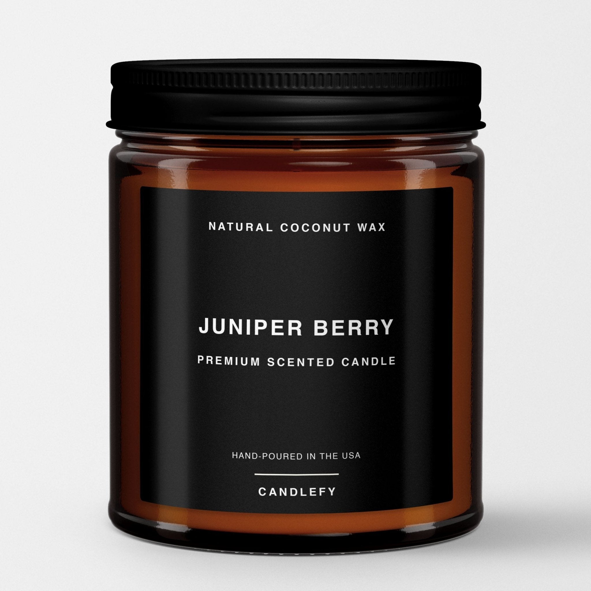 Premium Scented Candle: Juniper Berry {Black Label Edition} - Candlefy