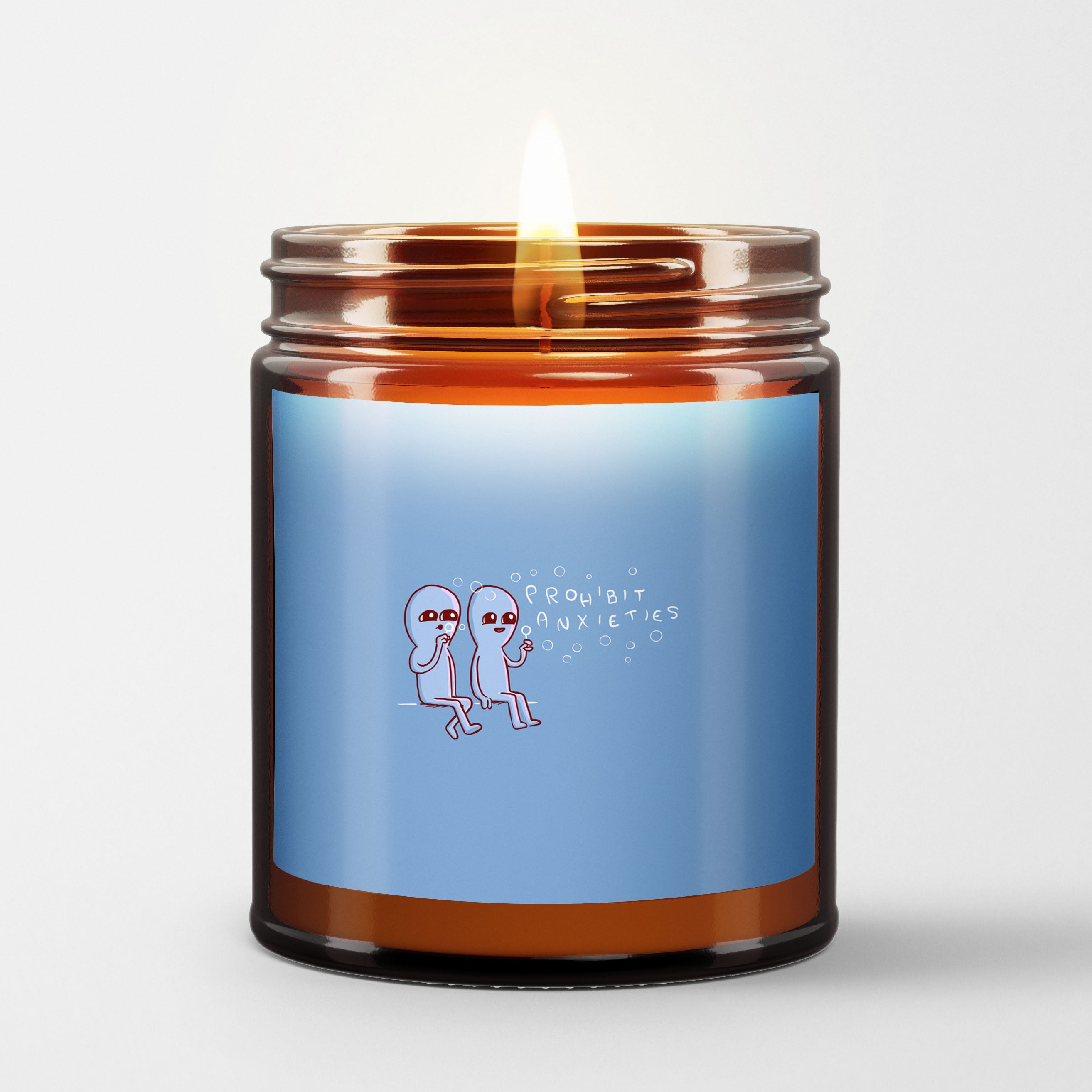 Strange Planet Scented Candle I Prohibit Anxieties | Nathan W Pyle