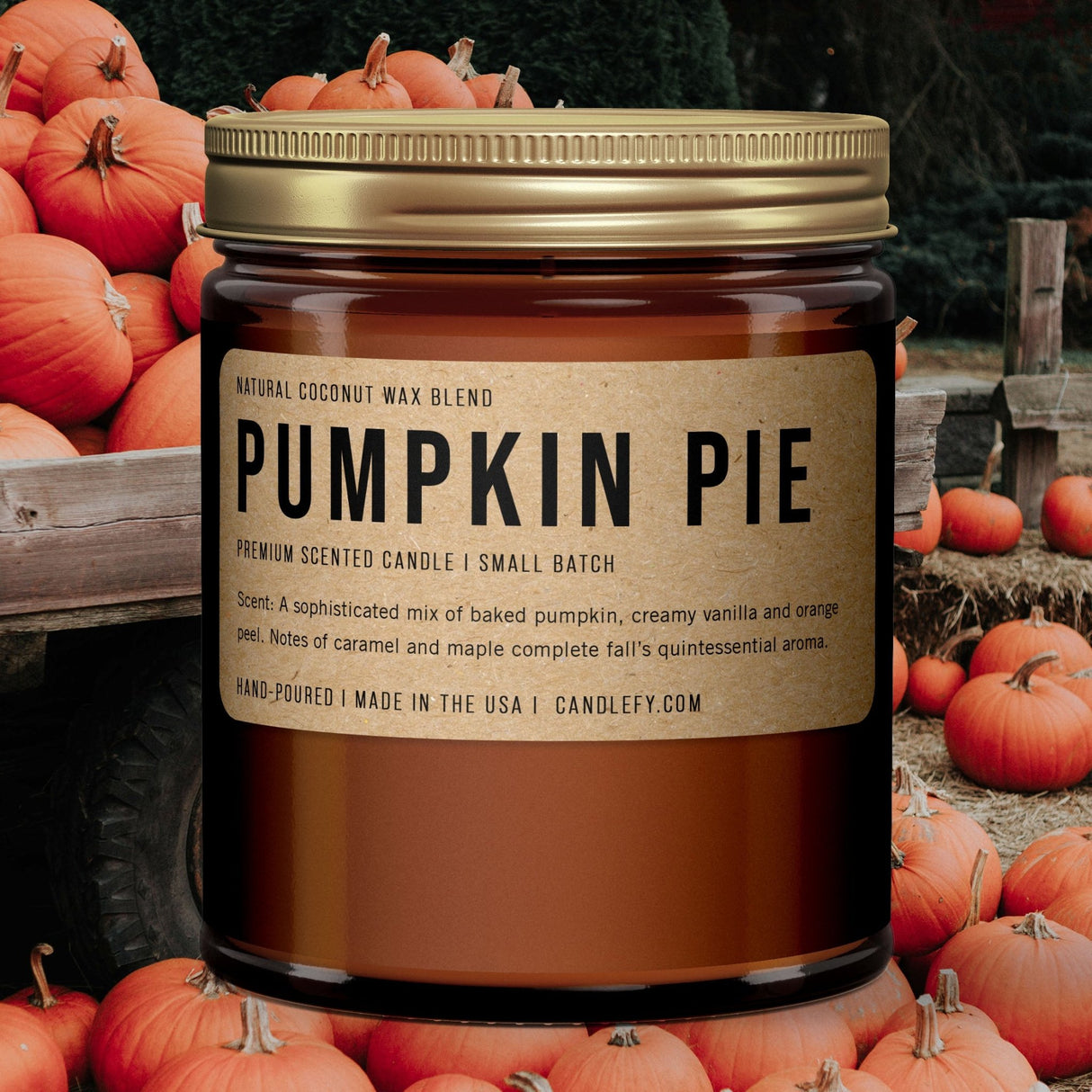 Pumpkin Pie Scented Candle: Fall Candle Collection - Candlefy