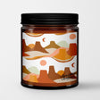 Samantha Santana Scented Candle in Amber Glass Jar: Painted Mesa - Candlefy
