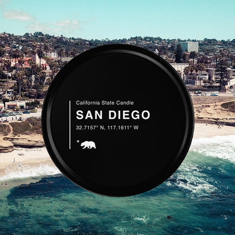 San Diego California Scented Travel Tin Candle - Candlefy