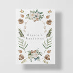 Seasons Greetings Personalized Greeting Card - Candlefy