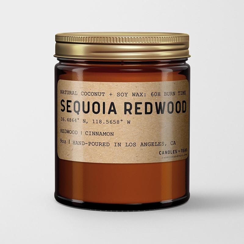 Sequoia Redwood: California Scented Candle (Redwood, Cinnamon) - Candlefy