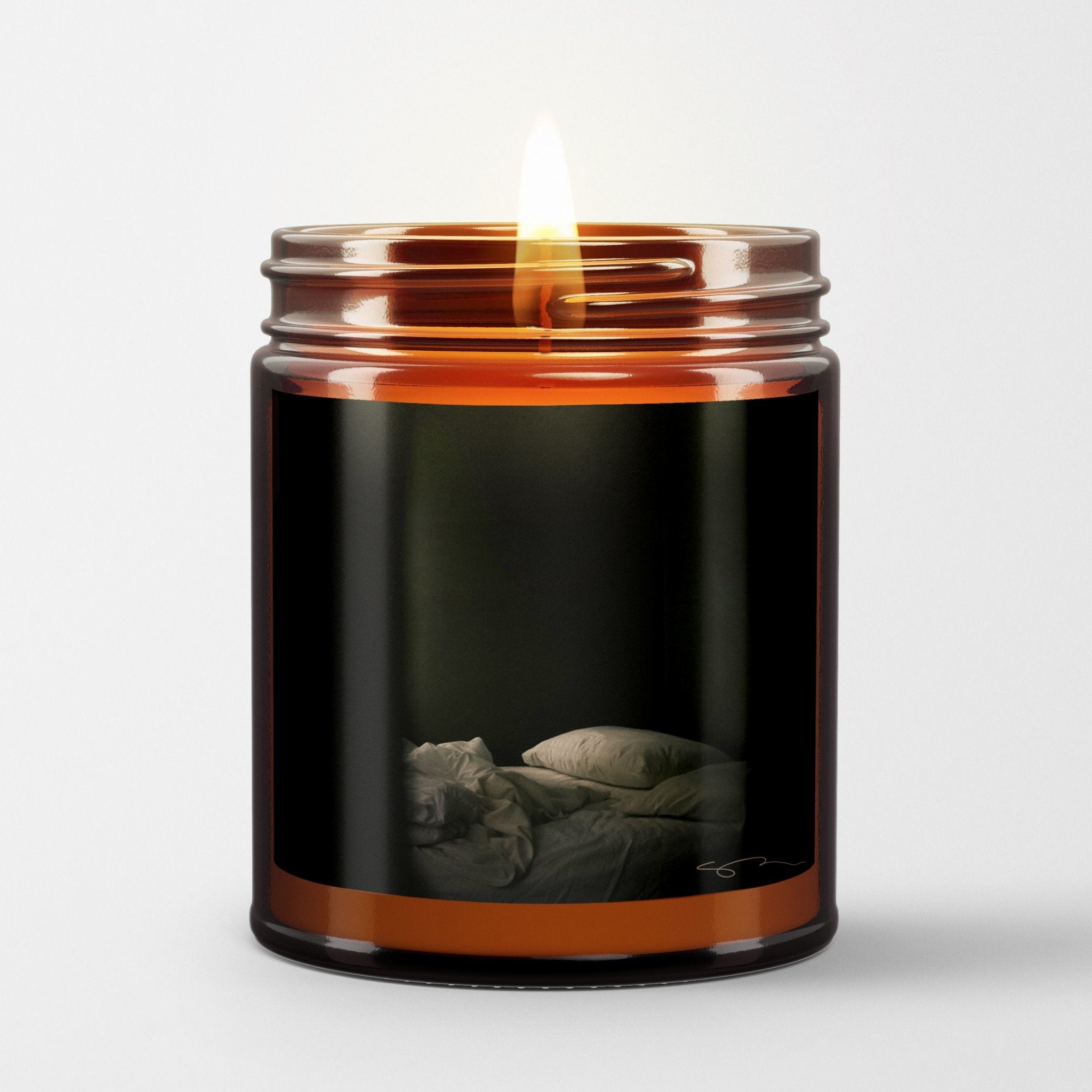 Sharon Radisch Scented Candle in Amber Glass Jar: Forenoon - Candlefy