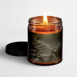 Sharon Radisch Scented Candle in Amber Glass Jar: Late Morning - Candlefy