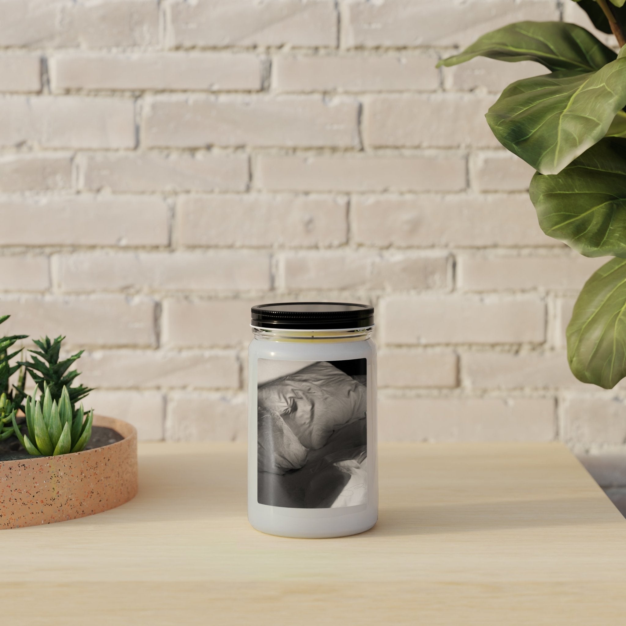 Sharon Radisch Scented Candle in Mason Jar: Lazy Morning - Candlefy