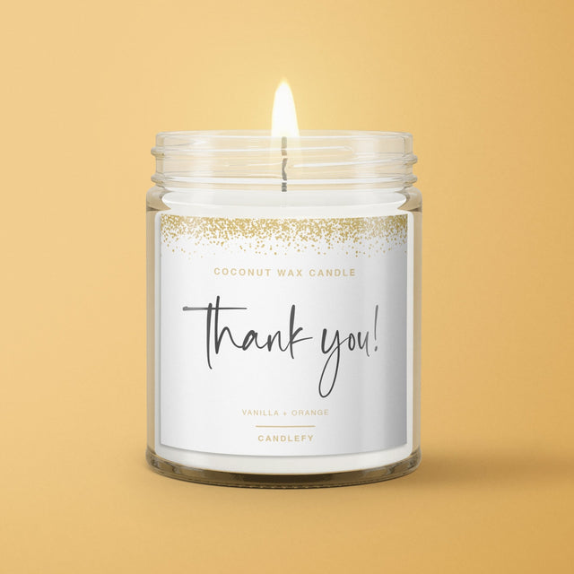 Thank you Gift Candle - Candlefy