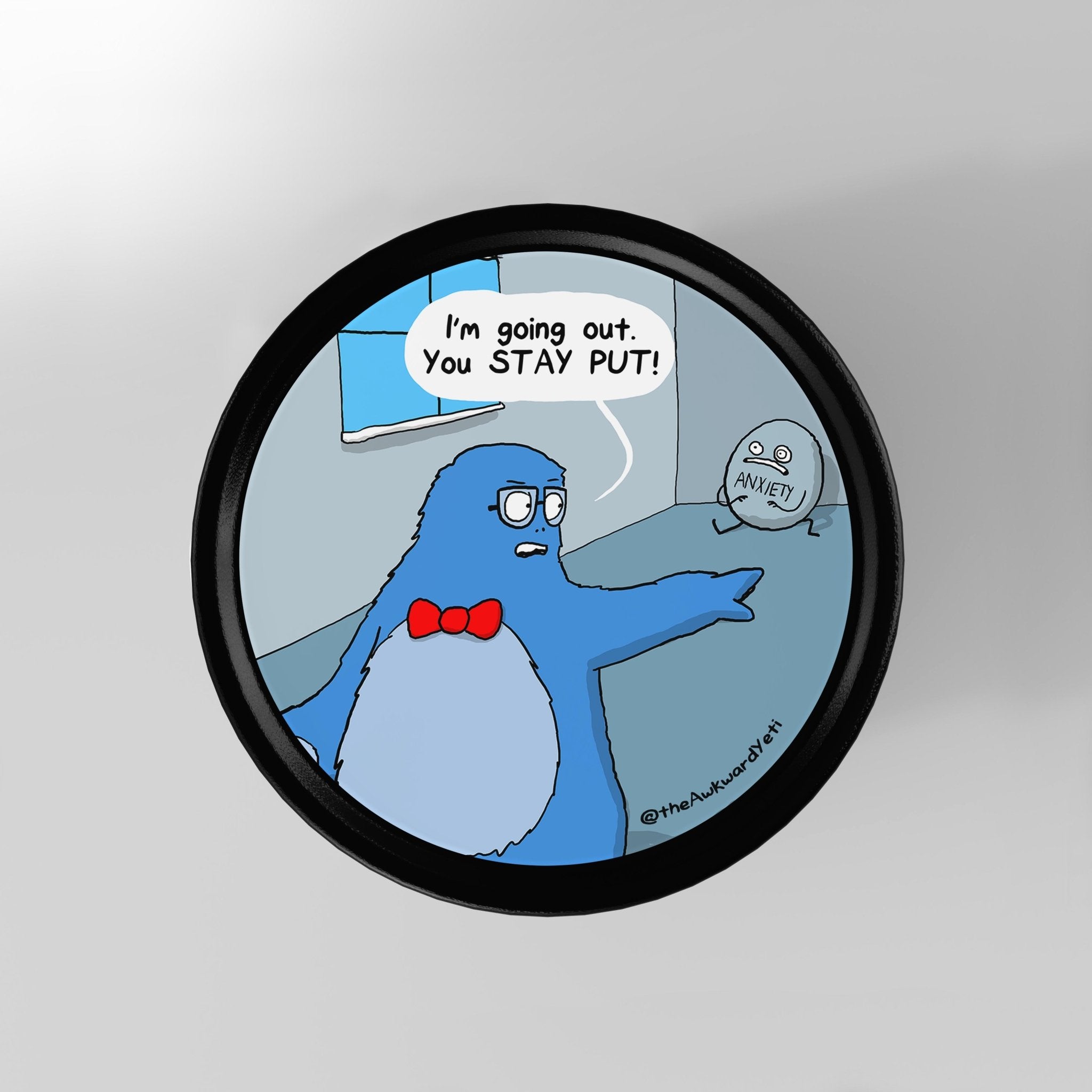 The Awkward Yeti Scented Candle: Anxiety Stay Put - Candlefy