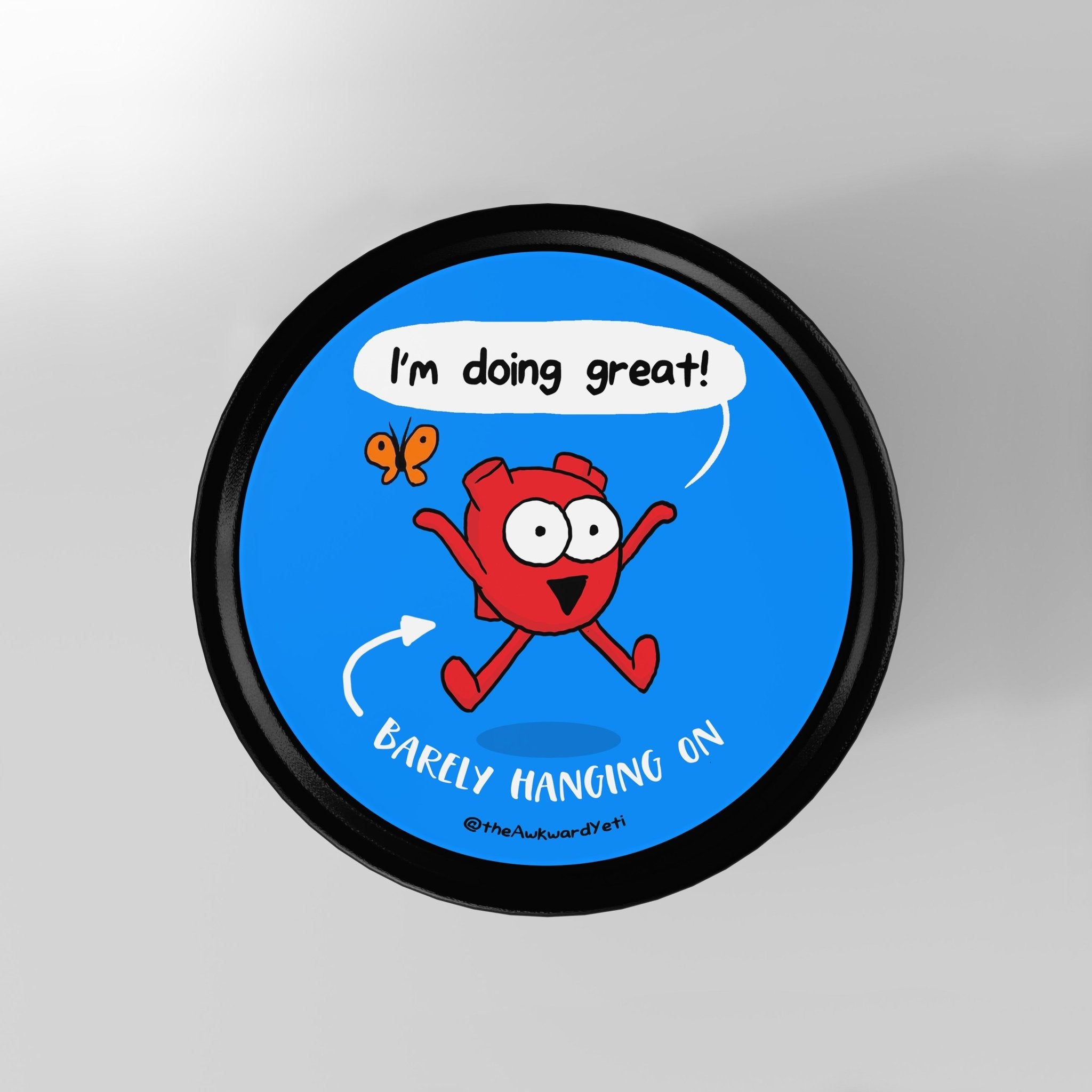 The Awkward Yeti Scented Candle: Barely Hanging On - Candlefy