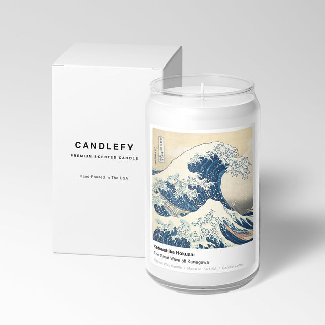 The Great Wave off Kanagawa Scented Candle - Candlefy