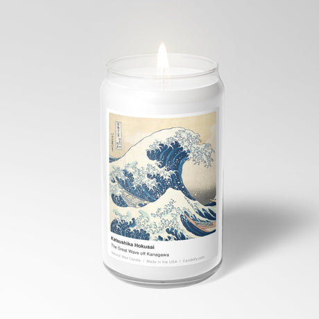 The Great Wave off Kanagawa Scented Candle - Candlefy