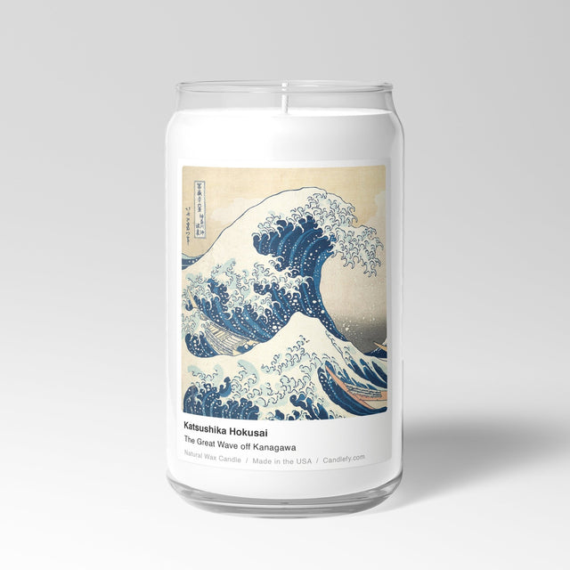 The Great Wave off Kanagawa Scented Candle - Candlefy