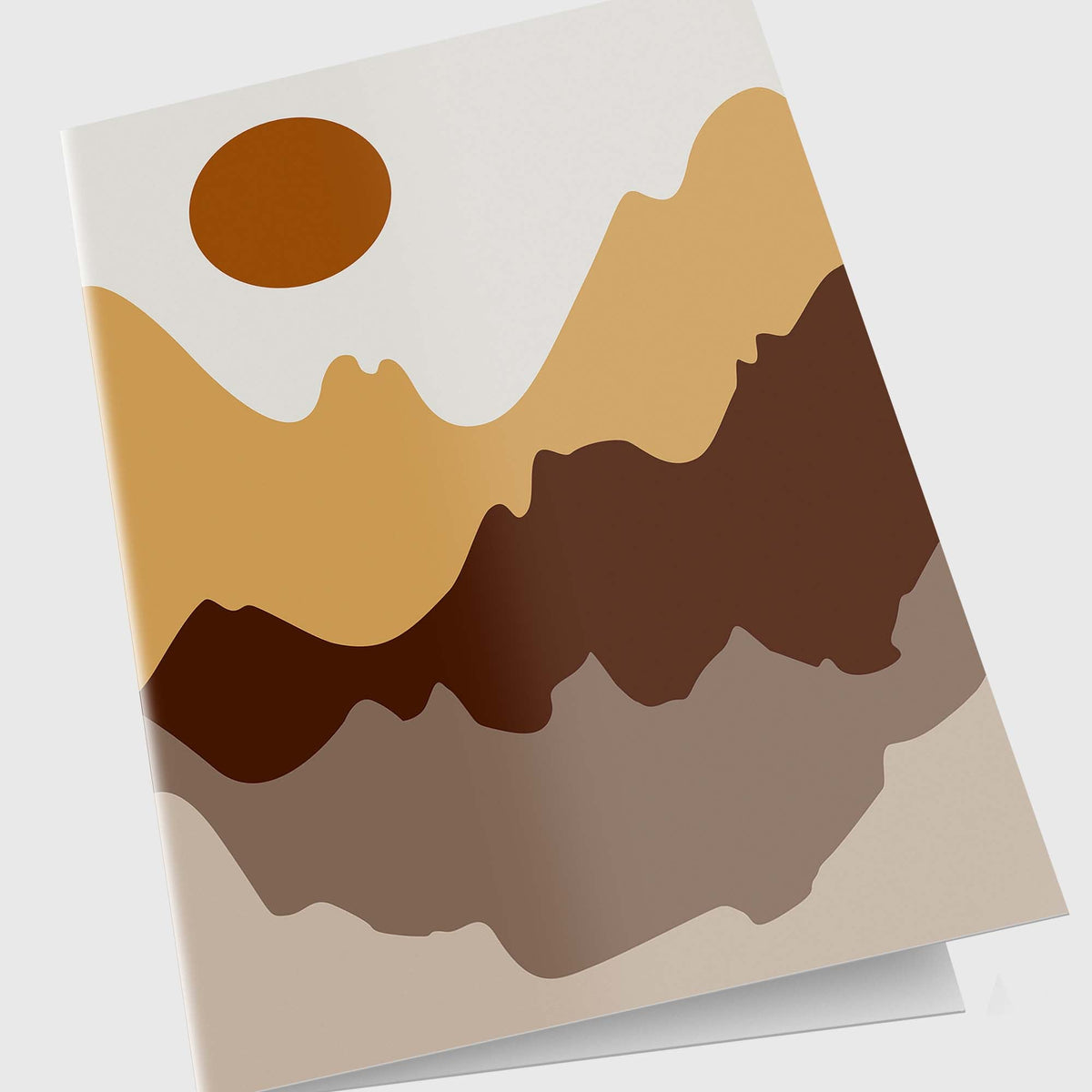 The Mountains Drawing Personalized Greeting Card - Candlefy