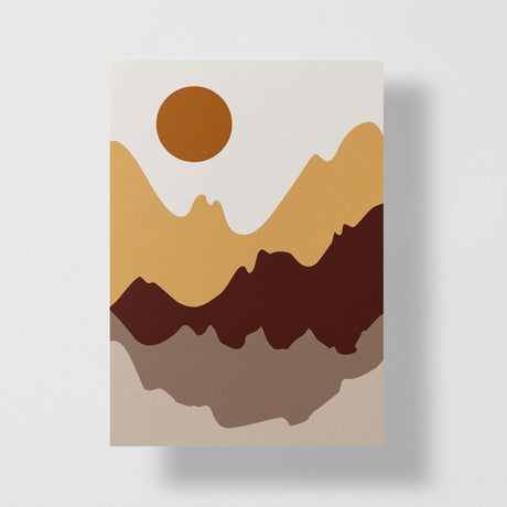 The Mountains Drawing Personalized Greeting Card - Candlefy