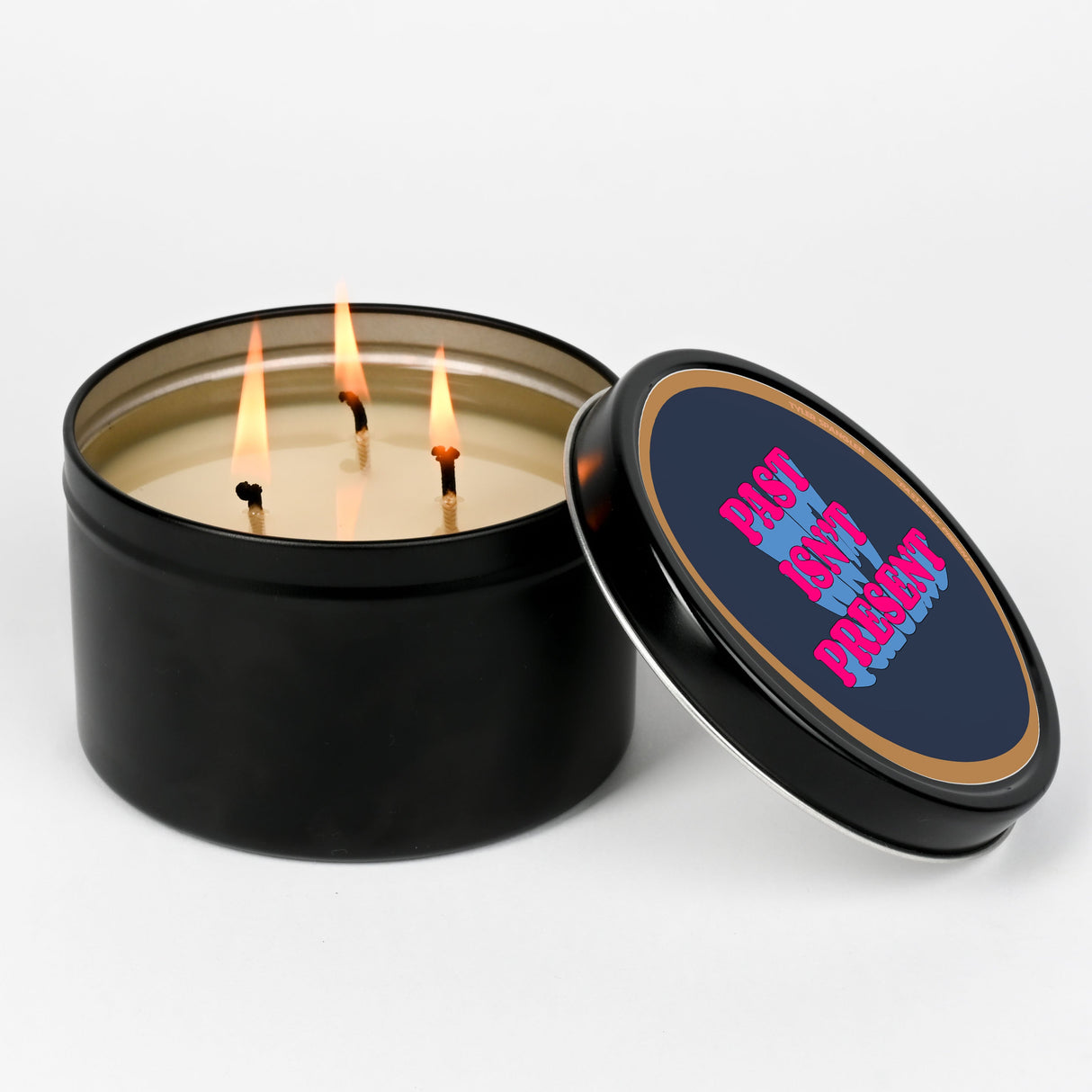 Tyler Spangler Scented Tin Candle I Past Isn't Present I Premium Scented Candle