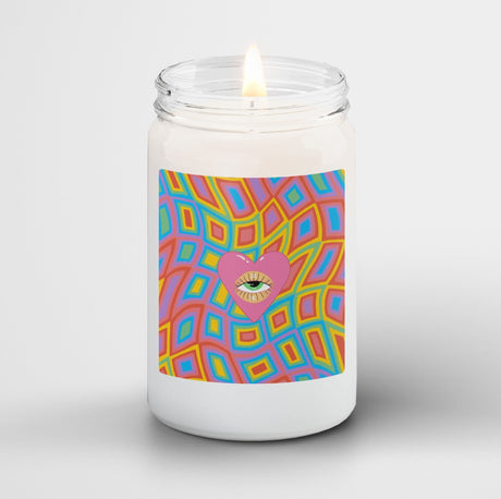 Vivillus Scented Candle in Mason Jar: Wavy Love - Candlefy