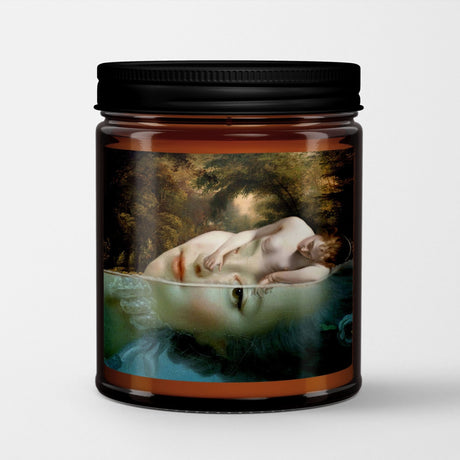 Welder Wings Scented Candle in Amber Glass Jar: Physics of Sadness - Candlefy