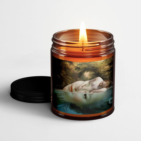 Welder Wings Scented Candle in Amber Glass Jar: Physics of Sadness - Candlefy