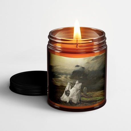 Welder Wings Scented Candle in Amber Glass Jar: The Sad and The Beauty - Candlefy