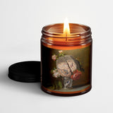 Welder Wings Scented Candle in Amber Glass Jar: The Serene Mind - Candlefy
