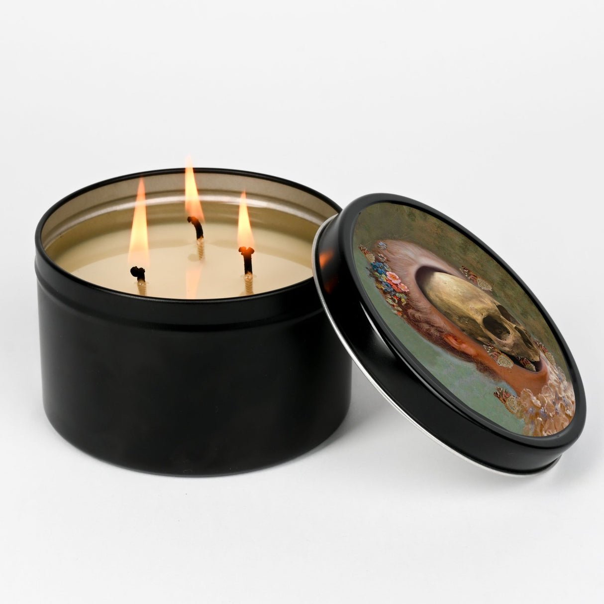 Welder Wings Scented Tin Candle: The Brief Life - Candlefy
