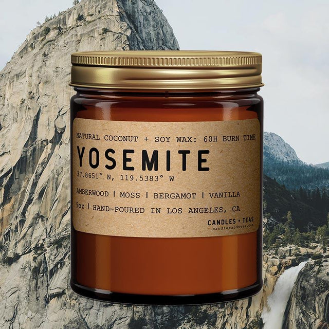 Yosemite: California Scented Candle (Amber + Moss) - Candlefy