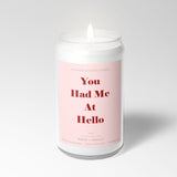 You Had Me At Hello: Valentine's Day Candle with Gift Box - Candlefy