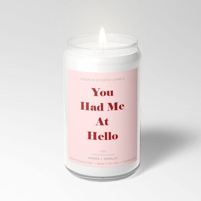 You Had Me At Hello: Valentine's Day Candle with Gift Box - Candlefy