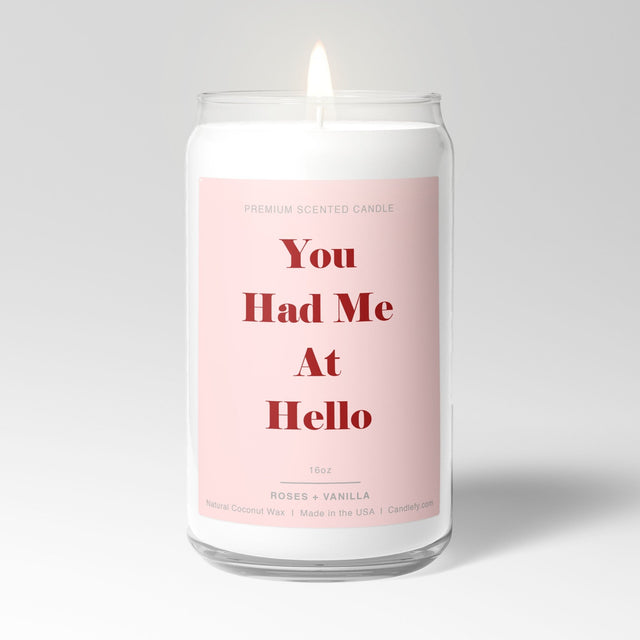 You Had Me At Hello: Valentine's Day Candle with Gift Box - Candlefy