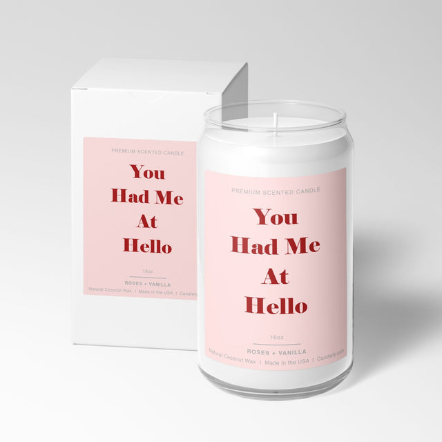 You Had Me At Hello: Valentine's Day Candle with Gift Box - Candlefy